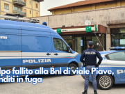 Colpo fallito alla Bnl di viale Piave, banditi in fuga