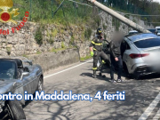 Scontro in Maddalena, 4 feriti