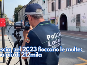 Brescia, nel 2023 fioccano le multe: sono più di 212mila