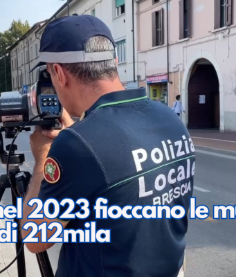 Brescia, nel 2023 fioccano le multe: sono più di 212mila