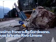 Ennesima frana sulla Gardesana. Chiusa la tratta Riva-Limone
