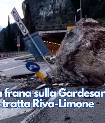 Ennesima frana sulla Gardesana. Chiusa la tratta Riva-Limone