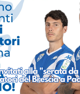 Giovani invitati alla “serata da goal” con i giocatori del Brescia a Paderno