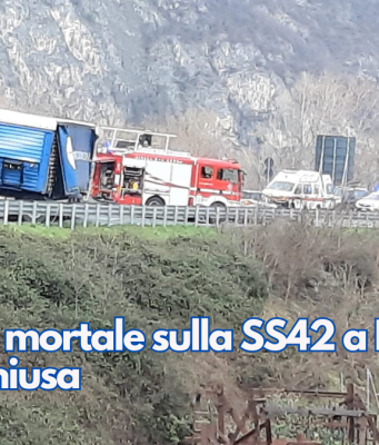 Incidente mortale sulla SS42 a Esine. Strada chiusa per diverse ore