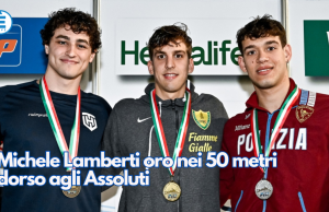 Michele Lamberti oro nei 50 metri dorso agli Assoluti