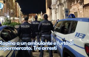 Rapina a un ambulante e furto al supermercato. Tre arresti