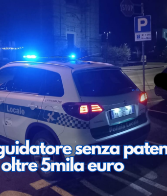 Un altro guidatore senza patente. Multa da oltre 5mila euro