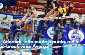 L’Atlantide lotta punto a punto, ma al tie-break vince Aversa
