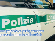 Senza patente e assicurazione sorpassa la Locale sulla 45bis