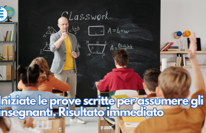 Iniziate le prove scritte per assumere gli insegnanti. Risultato immediato