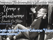 Sabato sera al teatro Colonna “Uomo e Galantuomo”