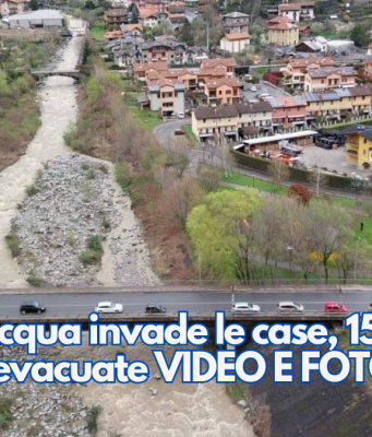 Edolo, l’acqua invade le case, 15 persone evacuate VIDEO