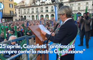 25 aprile, Castelletti “antifascisti sempre, come la nostra Costituzione”