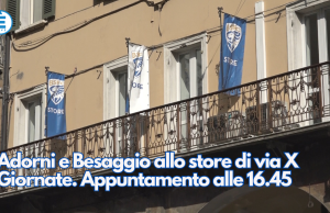 Adorni e Besaggio al Brescia Store di via X Giornate. Appuntamento alle 16.45