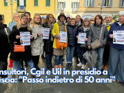 Consultori, Cgil e Uil in presidio a Brescia: “Passo indietro di 50 anni”