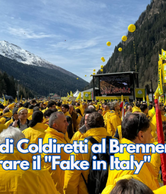 Il popolo di Coldiretti al Brennero per smascherare il “Fake in Italy”