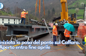 Iniziata la posa del ponte sul Caffaro. Aperto entro fine aprile