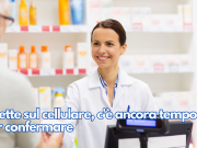 Ricette sul cellulare, c’è ancora tempo per confermare