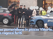 Rissa pomeridiana in piazza Vittoria. Due ragazzi feriti
