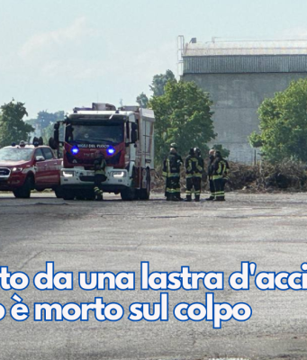 Schiacciato da una lastra d’acciaio. L’operaio è morto sul colpo