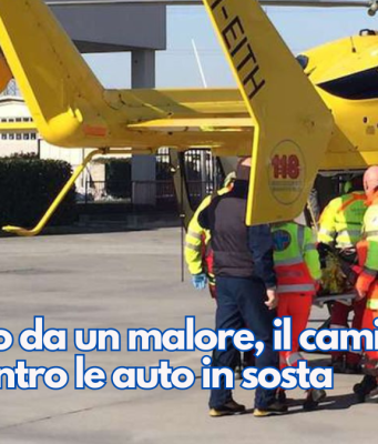 Stroncato da un malore, il camion finisce contro le auto in sosta
