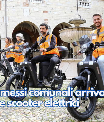 Da oggi i messi comunali arrivano con biciclette e scooter elettrici