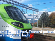Boom di viaggiatori, Trenord potenzia il servizio verso i laghi