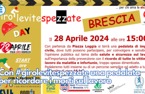 Con #girolevitespezzate oggi c’è la pedalata per ricordare i morti sul lavoro