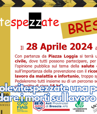 Con #girolevitespezzate oggi c’è la pedalata per ricordare i morti sul lavoro