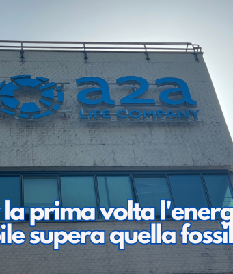 A2A, per la prima volta l’energia rinnovabile supera quella fossile