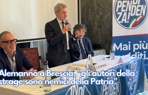 Alemanno a Brescia, “gli autori della strage sono nemici della Patria”