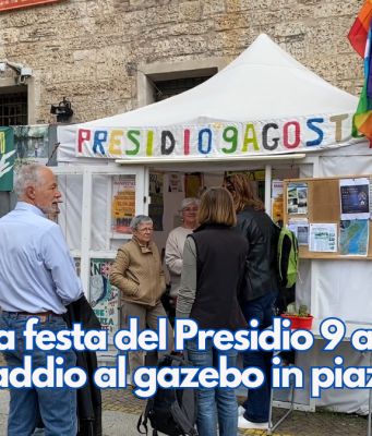 Stasera la festa del Presidio 9 agosto per dire addio al gazebo in piazza