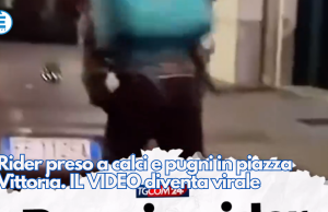 Rider preso a calci e pugni in piazza Vittoria. IL VIDEO diventa virale