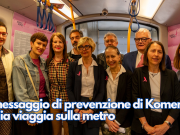Il messaggio di prevenzione di Komen Italia viaggia sulla metro