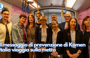 Il messaggio di prevenzione di Komen Italia viaggia sulla metro