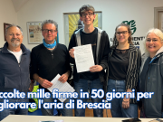 Raccolte mille firme in 50 giorni per migliorare l’aria di Brescia