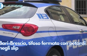 Bari-Brescia, tifoso fermato con petardi negli slip
