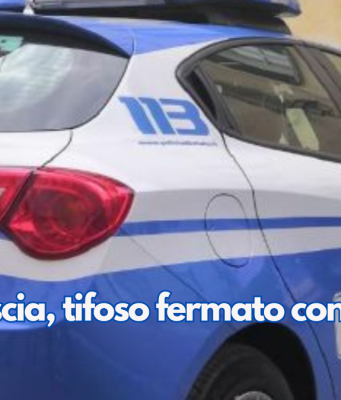 Bari-Brescia, tifoso fermato con petardi negli slip