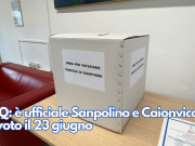 CdQ: è ufficiale Sanpolino e Caionvico al voto il 23 giugno