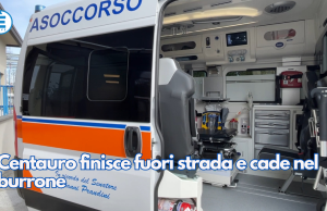 Centauro finisce fuori strada e cade nel burrone