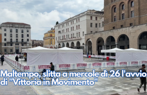 Maltempo, slitta a mercoledì 26 l’avvio di “Vittoria in Movimento”