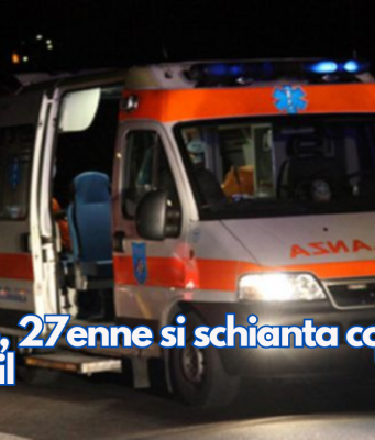 Gavardo, 27enne si schianta contro il guard rail e muore sul colpo