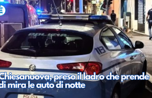 Chiesanuova, preso il ladro che prendeva di mira le auto di notte