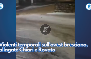 Violenti temporali sull’ovest bresciano, allagate Chiari e Rovato