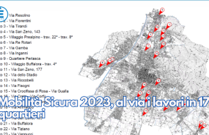 Mobilità Sicura 2023, al via i lavori in 17 quartieri