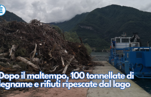 Dopo il maltempo, 100 tonnellate di legname e rifiuti ripescate dal lago