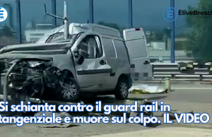 Si schianta contro il guard rail in tangenziale e muore sul colpo. IL VIDEO