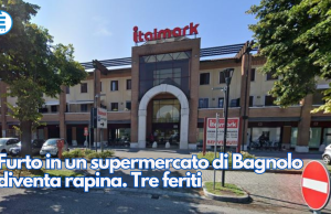 Furto in un supermercato di Bagnolo diventa rapina. Tre feriti