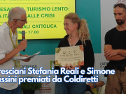 I bresciani Stefania Reali e Simone Frassini premiati da Coldiretti