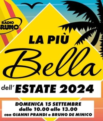 Qual è la tua canzone preferita dell’estate? Votala su Radio Bruno